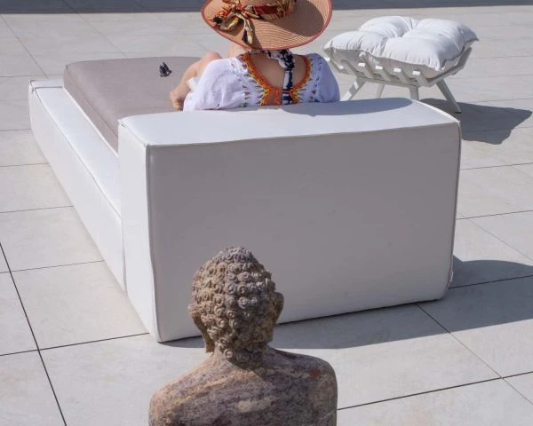 Bain De Soleil Une Place Taupe Et Beige Esprit Futon "Saint Tropez" – Image 5