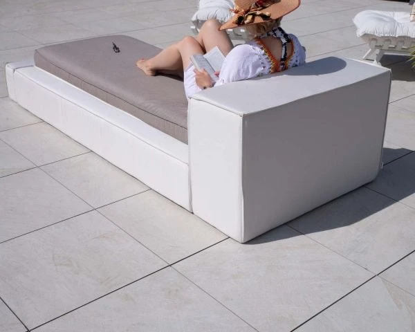 Bain De Soleil Une Place Taupe Et Beige Esprit Futon "Saint Tropez" – Image 4