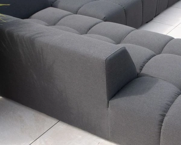 Canapé Extérieur Moderne Retour Droit Gris Foncé "Lazy Beach" – Image 9