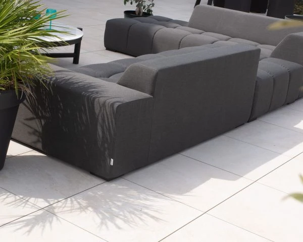 Canapé Extérieur Moderne Retour Droit Gris Foncé "Lazy Beach" – Image 5