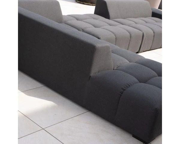 Canapé Extérieur Moderne Retour Droit Gris Foncé "Lazy Beach" – Image 8