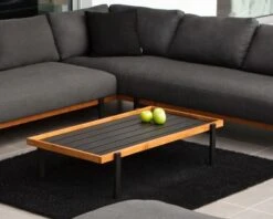 Table Basse Outdoor En Teck Et Aluminium "Maluku Island"