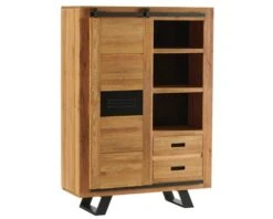 Vaisselier Industriel En Bois Massif Multi Rangements "Cardiff"