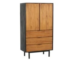 Buffet Haut En Teck Massif Naturel Recyclé "Aberden"