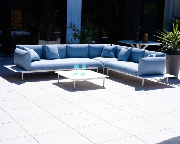 Canapé D’angle Extérieur Bleu Et Blanc Haut De Gamme "Tangalle Beach" – Image 2