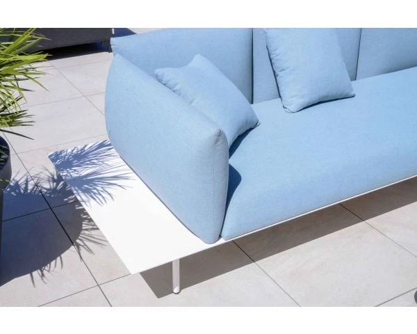 Canapé D’angle Extérieur Bleu Et Blanc Haut De Gamme "Tangalle Beach" – Image 3