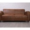 Canapé Club 1930 Aspect Vieux Cuir 3 Places "Année 30"
