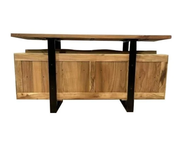 Bahut Avec Tiroirs En Bois Massif Naturel "Zen Black" – Image 7