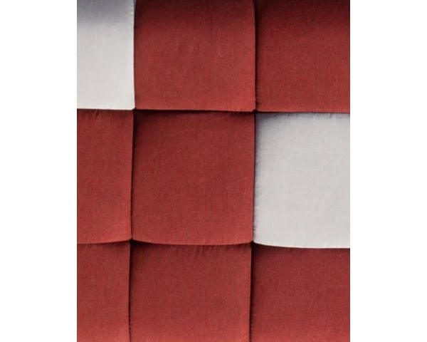 Canapé Extérieur Avec Angle Retour Gauche Tissu Rouge Et Beige Sunbrella "Lazy Beach" – Image 4