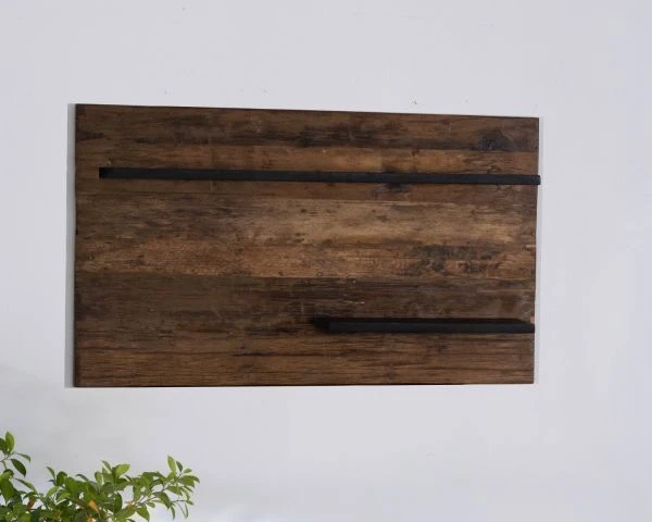 Etagère Murale Acacia Massif 2 Niveaux "Cachou Chic" – Image 4