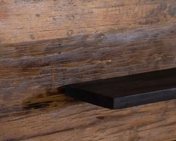 Etagère Murale Acacia Massif 2 Niveaux "Cachou Chic" – Image 6