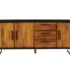 Buffet De Salle à Manger En Bois Recyclé Teck Et Métal 200 Cm "Ilowa"
