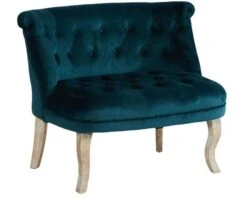 Fauteuil "Denver" XL Bleu Pétrole
