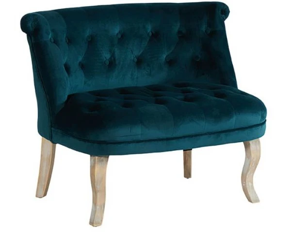 Fauteuil "Denver" XL Bleu Pétrole