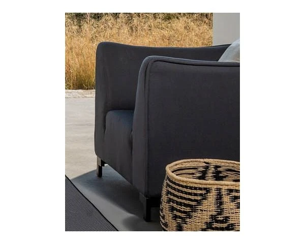 Ensemble De Jardin Gris Foncé Aluminium Et Tissu Sunbrella "Andaman Island" – Image 4