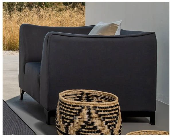 Ensemble De Jardin Gris Foncé Aluminium Et Tissu Sunbrella "Andaman Island" – Image 3