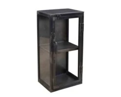 Vitrine Murale De Cuisine En Métal Noir "Black Cook"