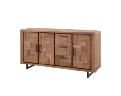 Bahut Teck Massif 3 Portes 3 Tiroirs "Kataya" 180cm