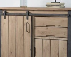 Meuble De Rangement Indus’ Décontracté 2 Portes 2 Tiroirs "Breeze"