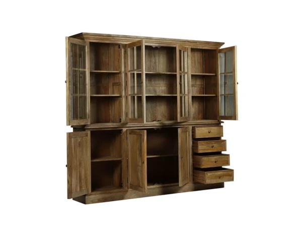 Grand Vaisselier De Charme En Bois Naturel De Manguier "Legacy" – Image 10