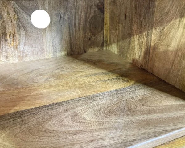 Meuble TV En Bois Exotique Et Métal Style Industriel "Andy" – Image 10