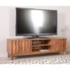 Meuble Tv En Bois Massif Style Vintage "Madras" 145 Cm
