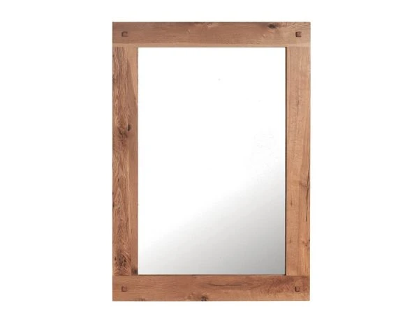 Miroir Avec Cadre En Chêne Massif 110 X 80 Cm "Lodge Casita"