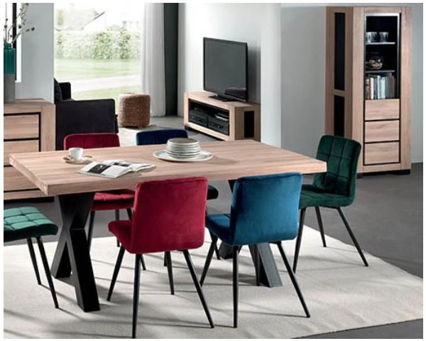 Meuble TV Design En Chêne Massif Huilé L. 180 Cm "Cleveland" Casita – Image 3