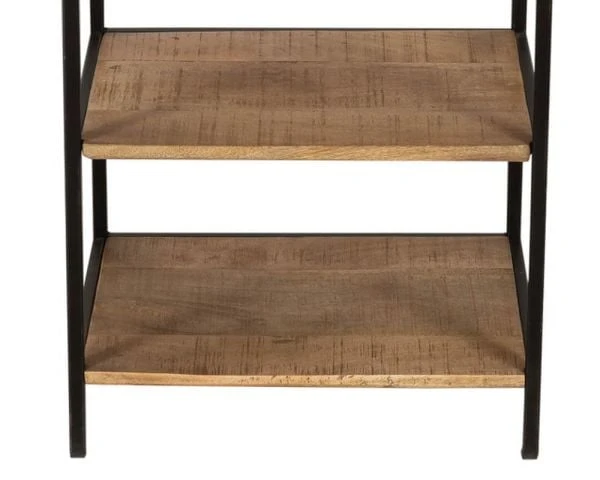 Meuble De Rangement Style Indus 4 étagères Bois Métal "Atelier Kraft" – Image 5