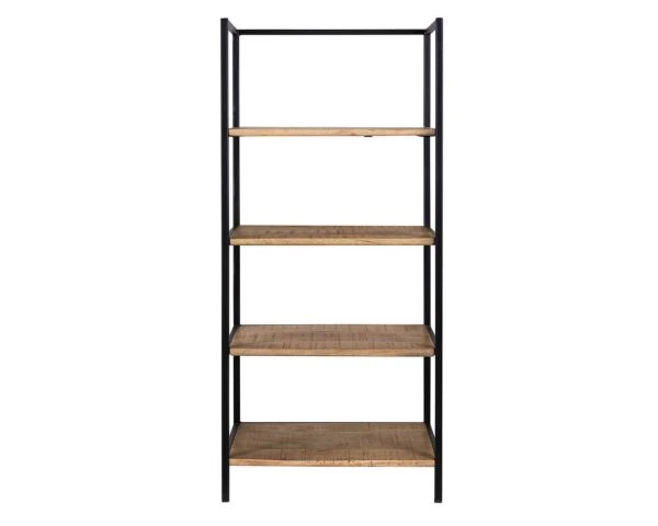 Meuble De Rangement Style Indus 4 étagères Bois Métal "Atelier Kraft" – Image 6