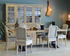 Grande Table De Repas 8/10 Places Style Chic Noire Et Bois "Legacy"