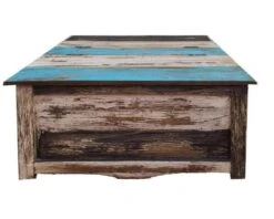 Table Basse Carrée Coffre Style Récup "Cookies"