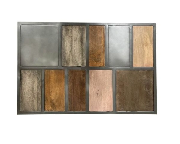 Table Basse Rectangulaire Métal Et Bois Piétement Aérien "Camaïeu" – Image 2