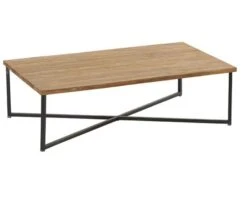 Table Basse En Teck Massif Recyclé Rectangulaire