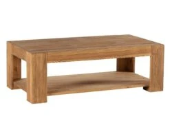 Table Basse Pin Massif Brossé "Cooper"