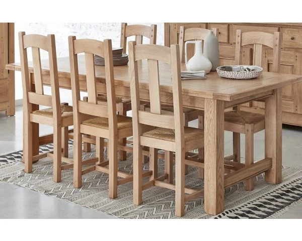 Table De Ferme Chêne Massif 210 Cm "Artisan"