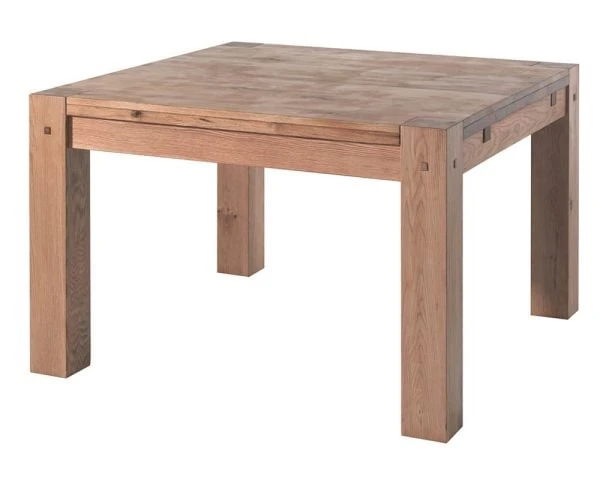 Allonge En Chêne Massif Pour Table Carrée 120x120cm "Lodge Casita" – Image 2