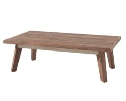 Table De Salon épurée En Bois De Bateau Recyclé 135 Cm "Sunboat"