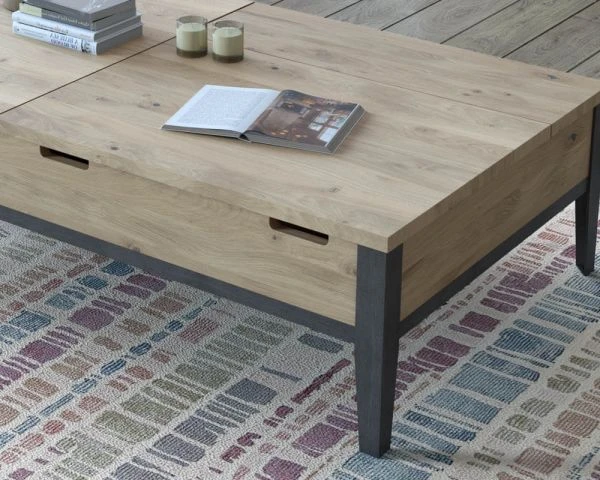 Table De Salon Moderne Avec Plateaux élévateurs "Breeze" Retour Gauche – Image 3