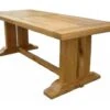 Table Poutre 220cm Chêne Massif "Antique"