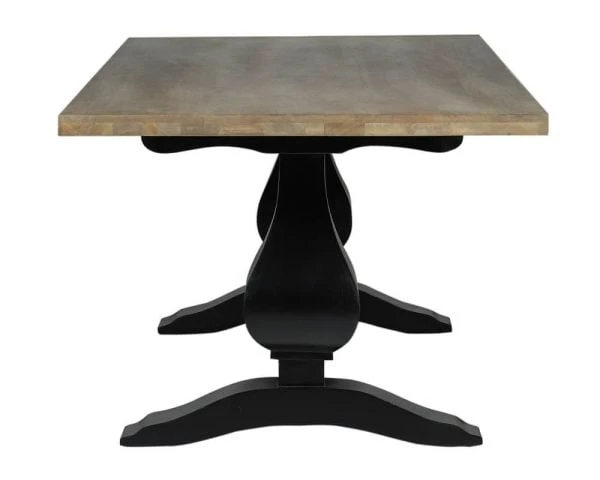 Grande Table De Repas 8/10 Places Style Chic Noire Et Bois "Legacy" – Image 7