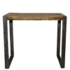 Table De Bar Style Industriel Bois Et Métal 150x70 Cm "New York"