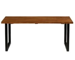 Table De Salle à Manger En Teck Recyclé Et Métal 180 Cm "Ilowa"