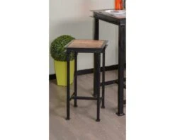 Tabouret De Bar Industriel En Métal Et Bois "IPN"