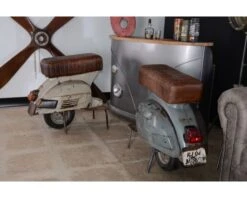 Tabouret De Bar Vespa "Route 66"