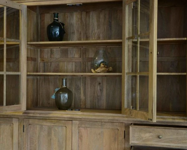 Grand Vaisselier De Charme En Bois Naturel De Manguier "Legacy" – Image 4